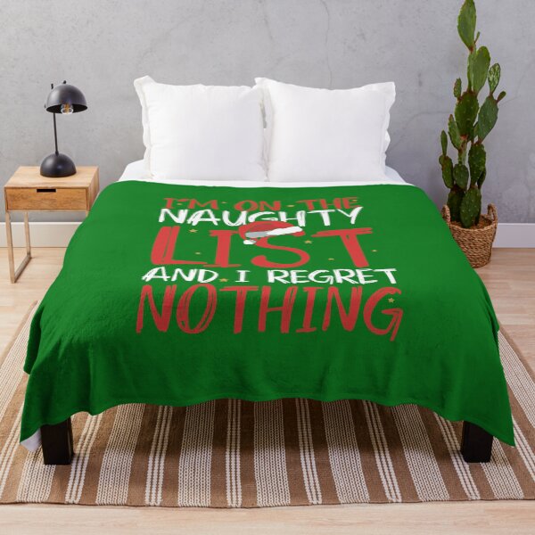 Item preview, Inappropriate Xmas On the naughty list and I regret nothing funny Christmas gag gifts  designed and sold by alenaz.