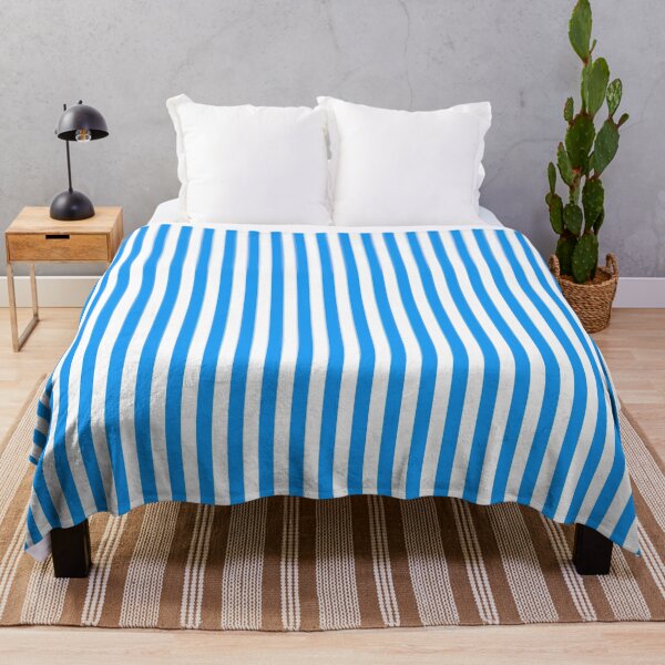 Item preview, Blue and White Vertical Stripes designed and sold by wordznart.