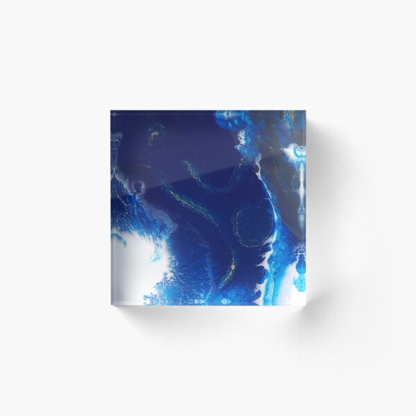Made to Measure Art, resin art, all designs original, unique peices of art, abstract resin for your home, clothes and other items Acrylic Block