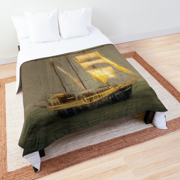 Sailing Ship In A Storm Comforter