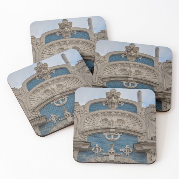 Item preview, Latvia. Riga. Art Nouveau Building with Sculptures. Detail. designed and sold by vadim19.