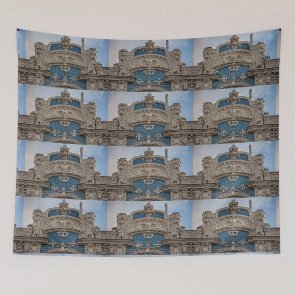 Item preview, Latvia. Riga. Art Nouveau Building with Sculptures. Detail. designed and sold by vadim19.