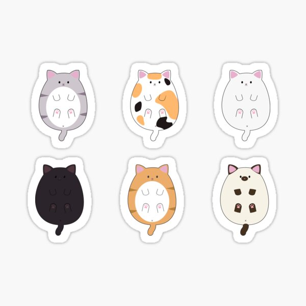Item preview, Chubby Kitty Cats designed and sold by Tealia Loves Tea.