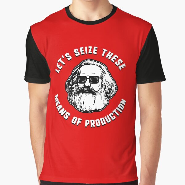 Vista previa del artículo con la obra «Apoderémonos de estos medios de producción», diseñado y vendido por Yipptee Shirts.
