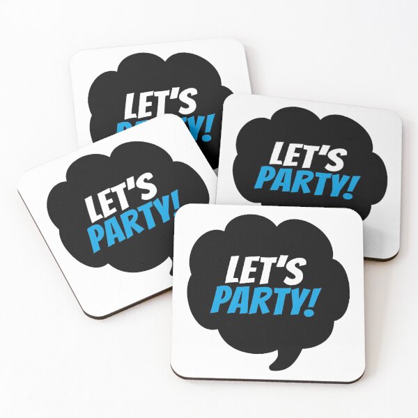 Item preview, Let's Party (Speech Bubble Black & White) designed and sold by SassyClassyMe.