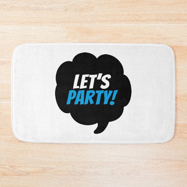 Item preview, Let's Party (Speech Bubble Black & White) designed and sold by SassyClassyMe.
