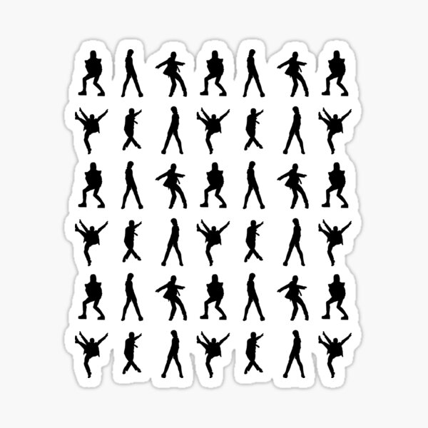 "David bowie's stage dancing moves" Sticker for Sale by JADOUXDESIGN Redbubble