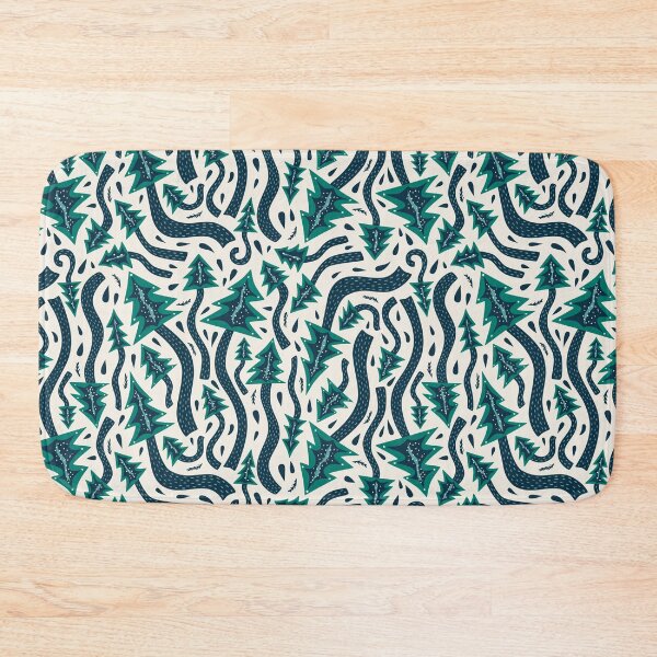 Item preview, Wiggly Forest Winter Trees Pattern designed and sold by rocketandindigo.