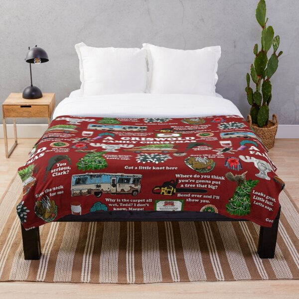 Christmas Vacation Collage Throw Blanket