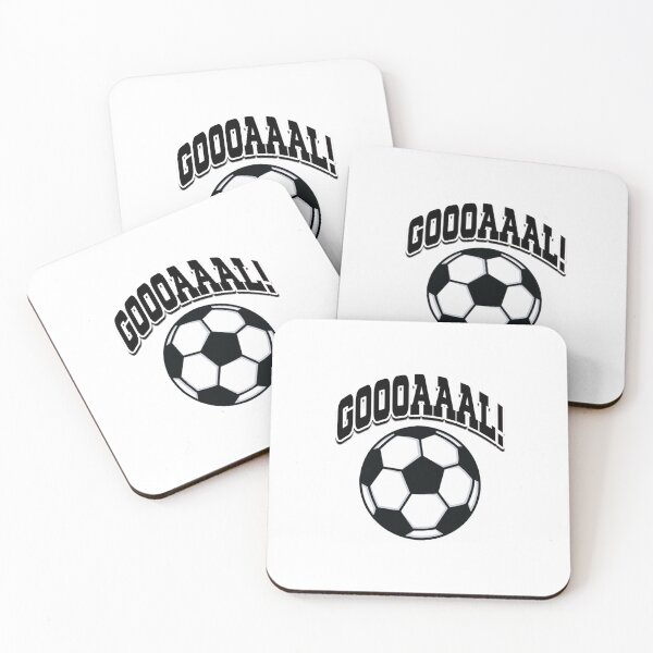 Item preview, 'Goooaaal!' (White) designed and sold by The Button Gal.