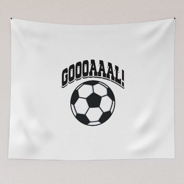 Item preview, 'Goooaaal!' (White) designed and sold by The Button Gal.