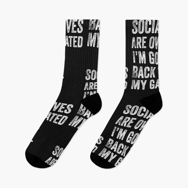 Item preview, Social Lives Are Overrated I'm Going Back To My Game Funny Introvert Gamer designed and sold by Leslie Smith.
