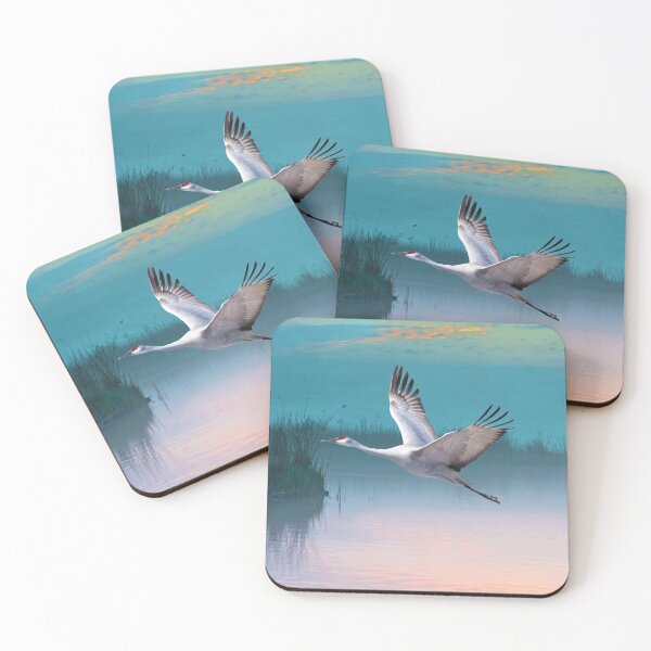 Artikelvorschau, Sandhill Crane und Misty Marshes entworfen und verkauft von FineArtography.