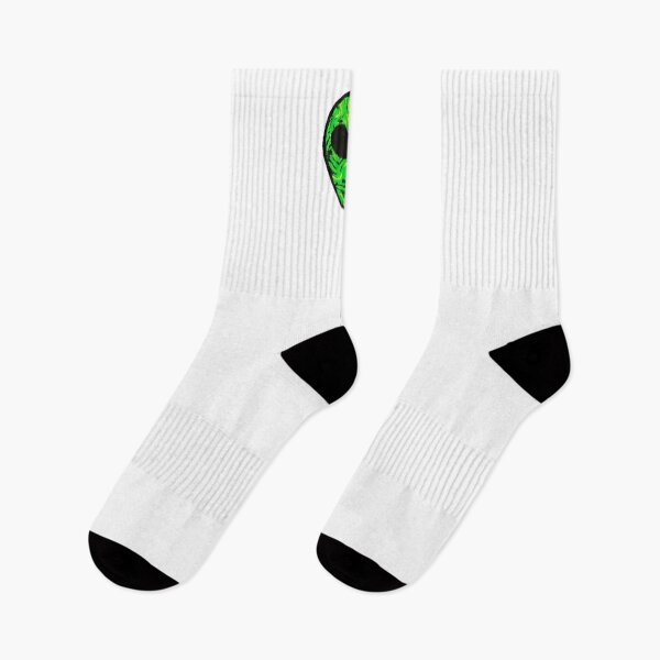 Item preview, Bright green alien face designed and sold by Gigilorient.