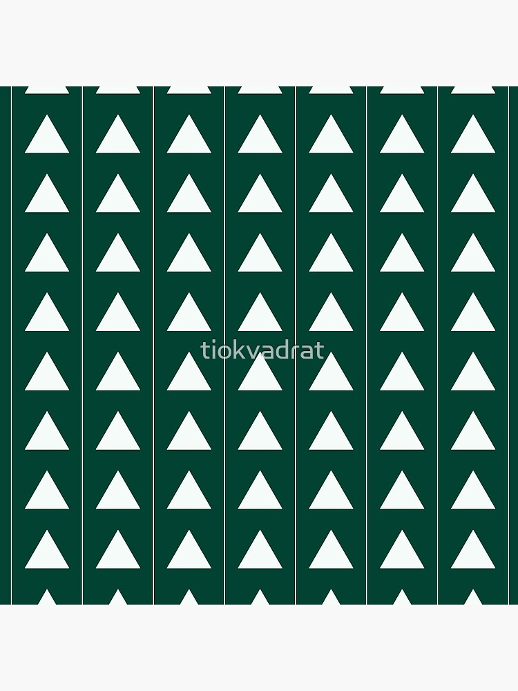 Pyramid Triangles - Turquoise Green by tiokvadrat