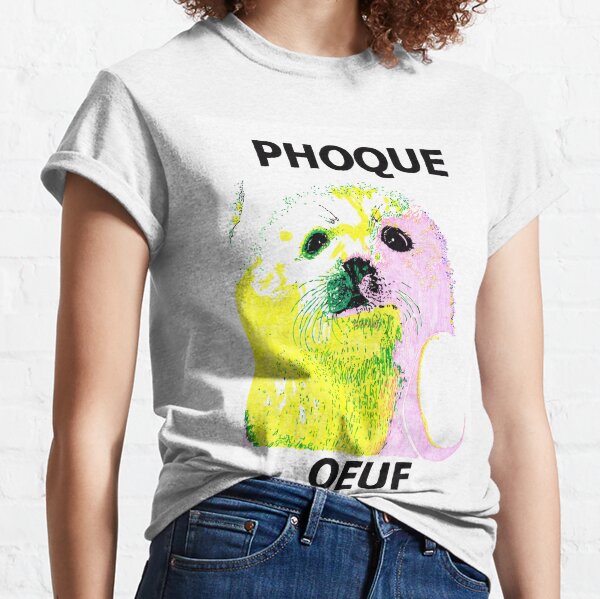 Phoque Oeuf Cuddly French Seal With Egg Classic T-Shirt