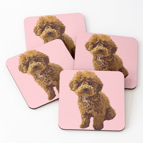 Item preview, Ginger the Toy Poodle in Pink designed and sold by Quick Brown Fox Canada.