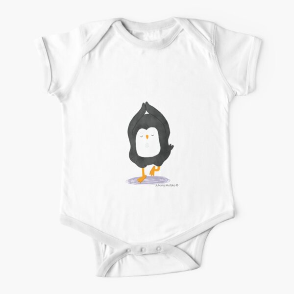Yoga Penguin Short Sleeve Baby One-Piece