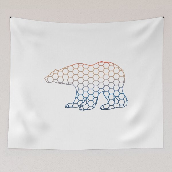 Item preview, Rainbow Hexagons Bear  designed and sold by FFelder.