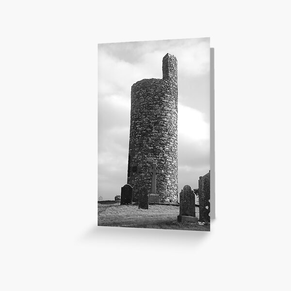 Round Tower at Old Kilcullen Greeting Card