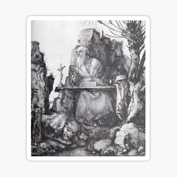 Item preview, st Jerome by the pollard willow by Albrecht Durer circa 1500 designed and sold by Vintage Designs +.