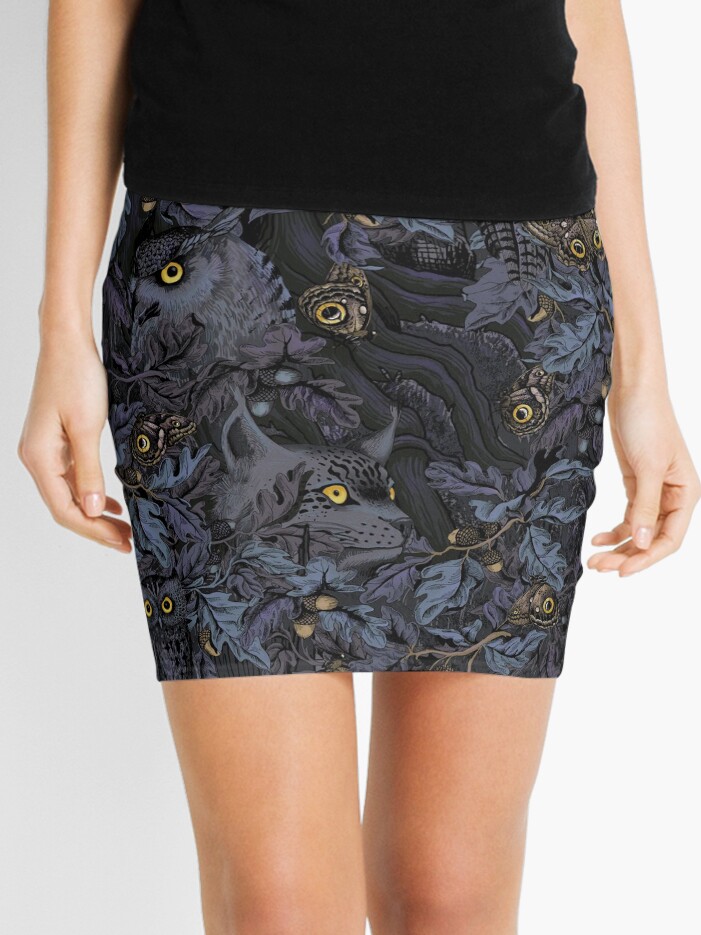 Thumbnail 1 of 4, Mini Skirt, Fit In (moonlight blue) designed and sold by Lidija Paradinovic Nagulov.