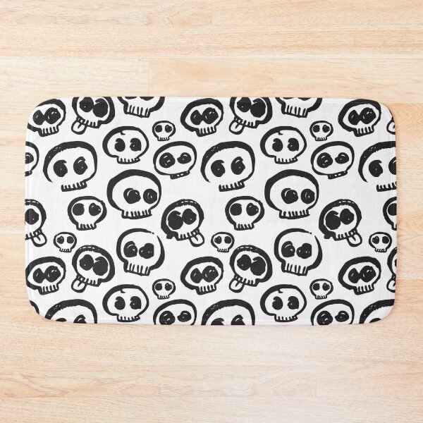 Item preview, Skulls - Black on White designed and sold by AshleighJaneArt.