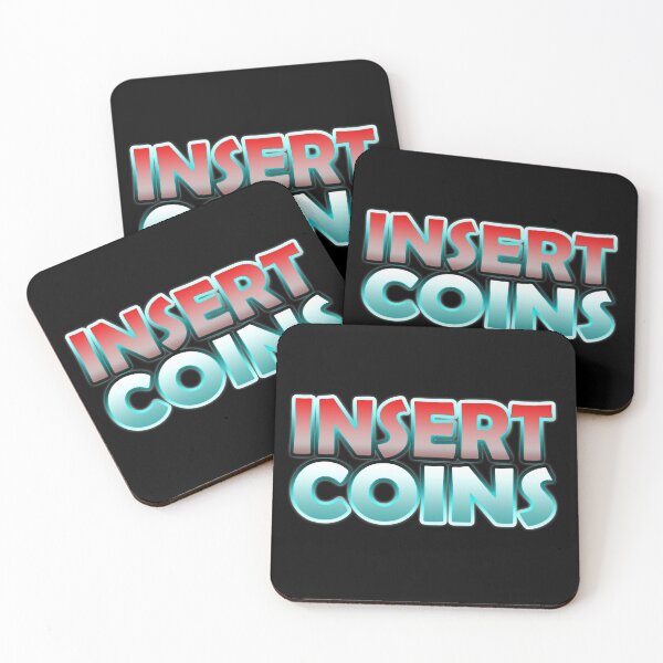 Item preview, Insert Coins (Retro Arcade Gaming) designed and sold by SassyClassyMe.