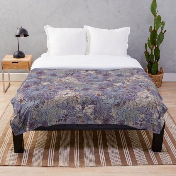 The Wild Side - Lavender Ice Throw Blanket