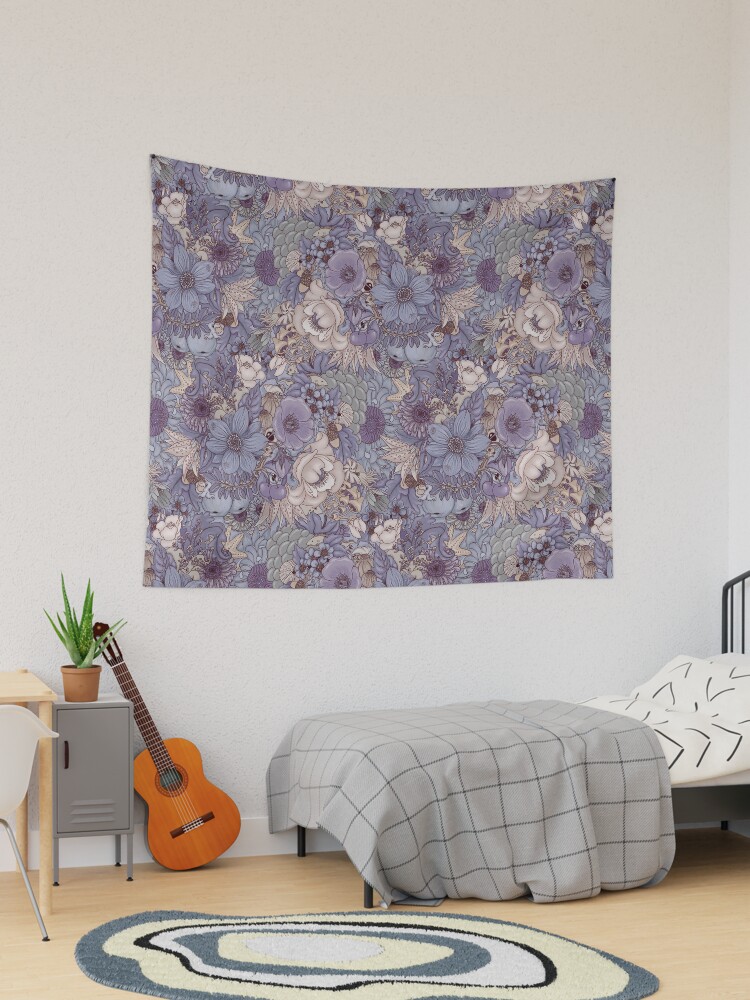 Thumbnail 1 of 3, Tapestry, The Wild Side - Lavender Ice designed and sold by Lidija Paradinovic Nagulov.