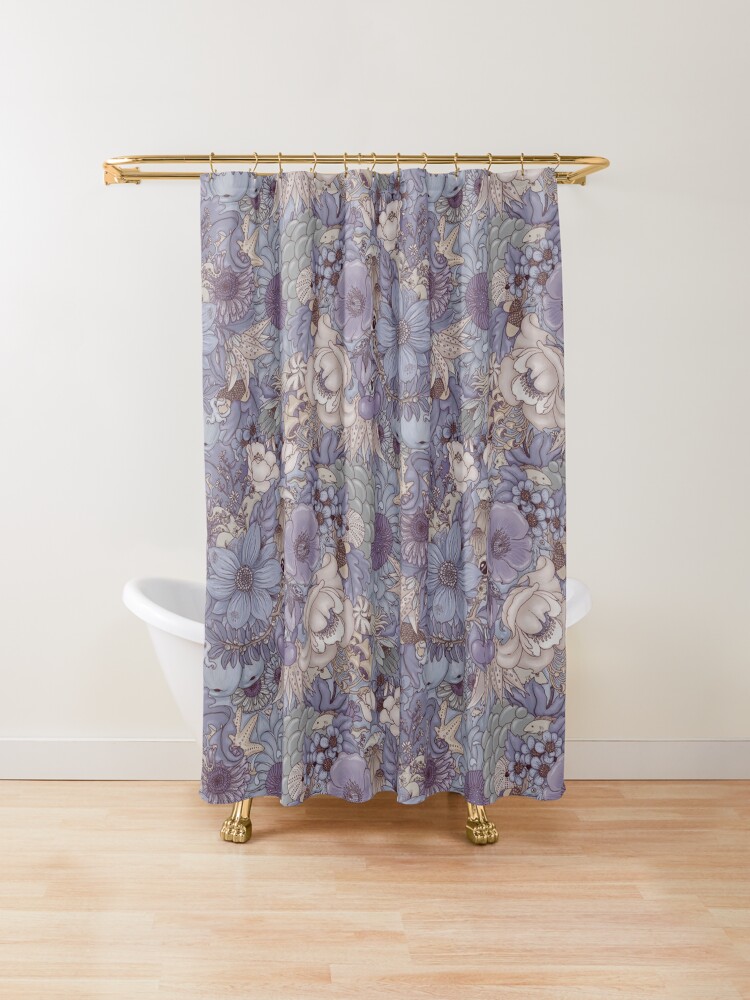 lavender shower curtain