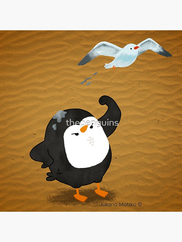 Grumpy Penguin and the Seagull by thepenguins