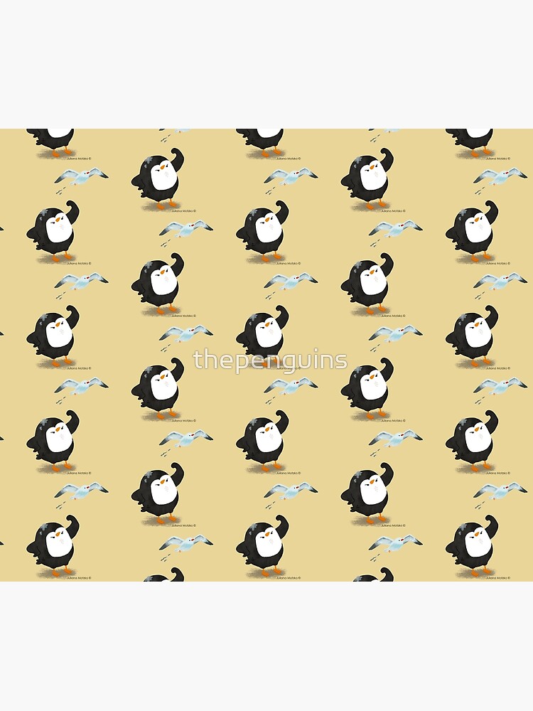 Grumpy Penguin and the Seagull by thepenguins