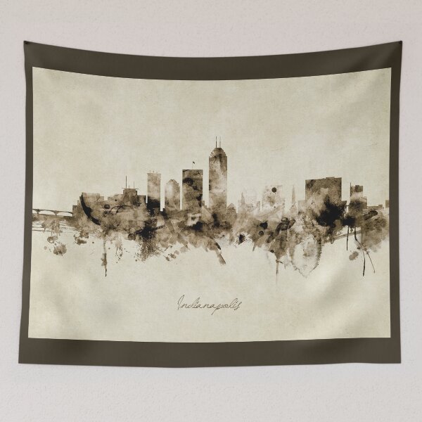 Artikelvorschau, Indianapolis Indiana Skyline entworfen und verkauft von ArtPrints.