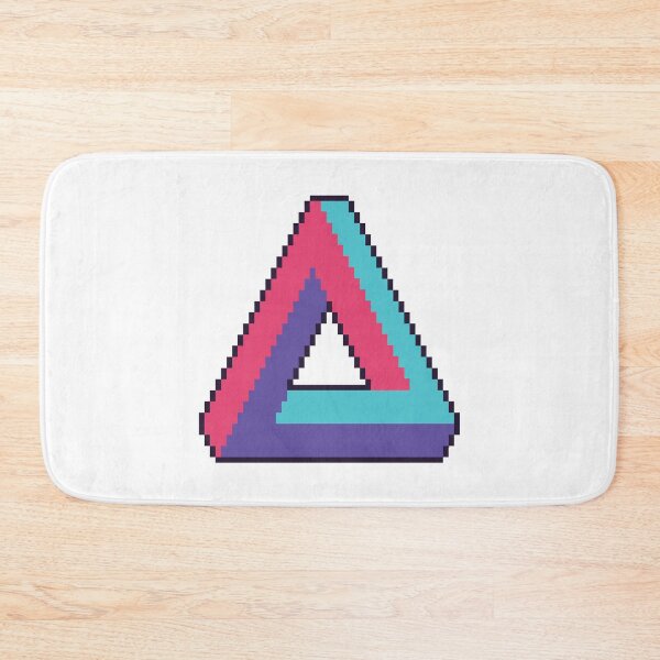 Item preview, pixelated Penrose triangle Tribar designed and sold by DerSenat.