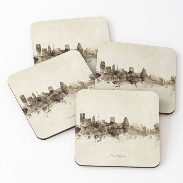 Item preview, Baltimore Maryland Skyline designed and sold by ArtPrints.
