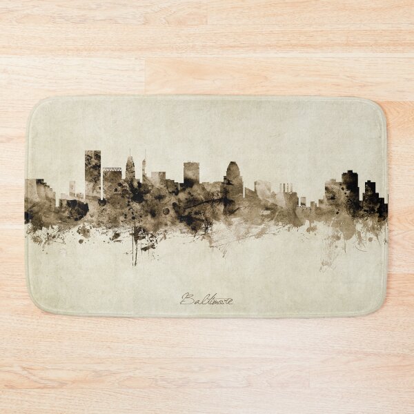 Aperçu de l'œuvre Baltimore Maryland Skyline créée et vendue par ArtPrints.