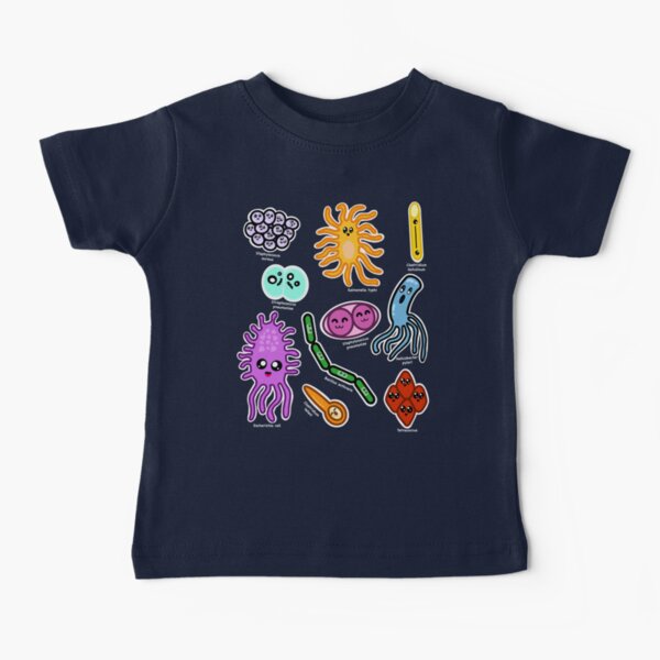 Kawaii Types Of Bacteria Baby T-Shirt