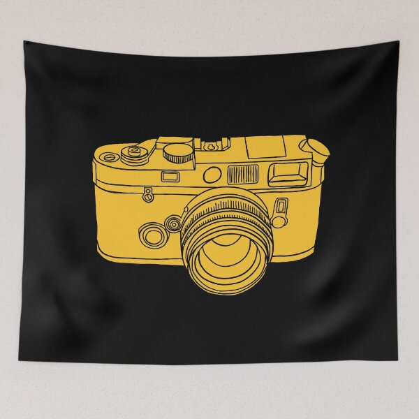 Item preview, Retro 35mm Film Camera - Rangefinder - Yellow designed and sold by MOREDANKMEMES.