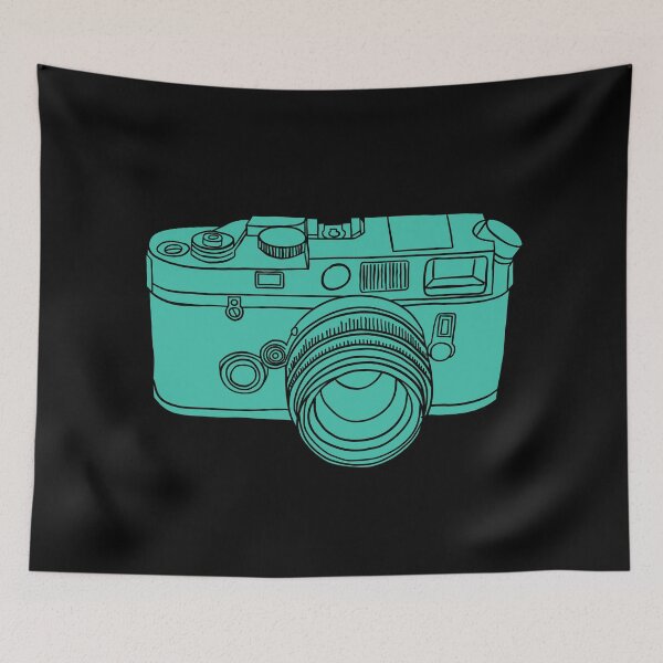 Item preview, Retro 35mm Film Camera - Rangefinder - Teal designed and sold by MOREDANKMEMES.