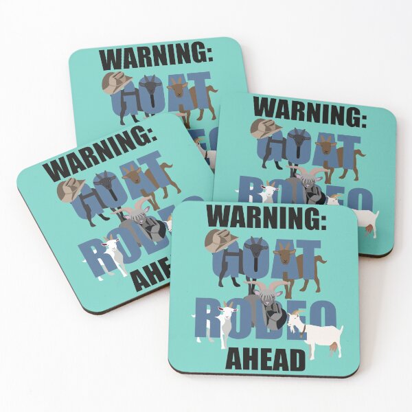 Item preview, Warning: Goat Rodeo Ahead designed and sold by Quick Brown Fox Canada.
