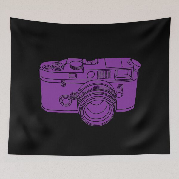 Item preview, Retro 35mm Film Camera - Rangefinder - Purple designed and sold by MOREDANKMEMES.