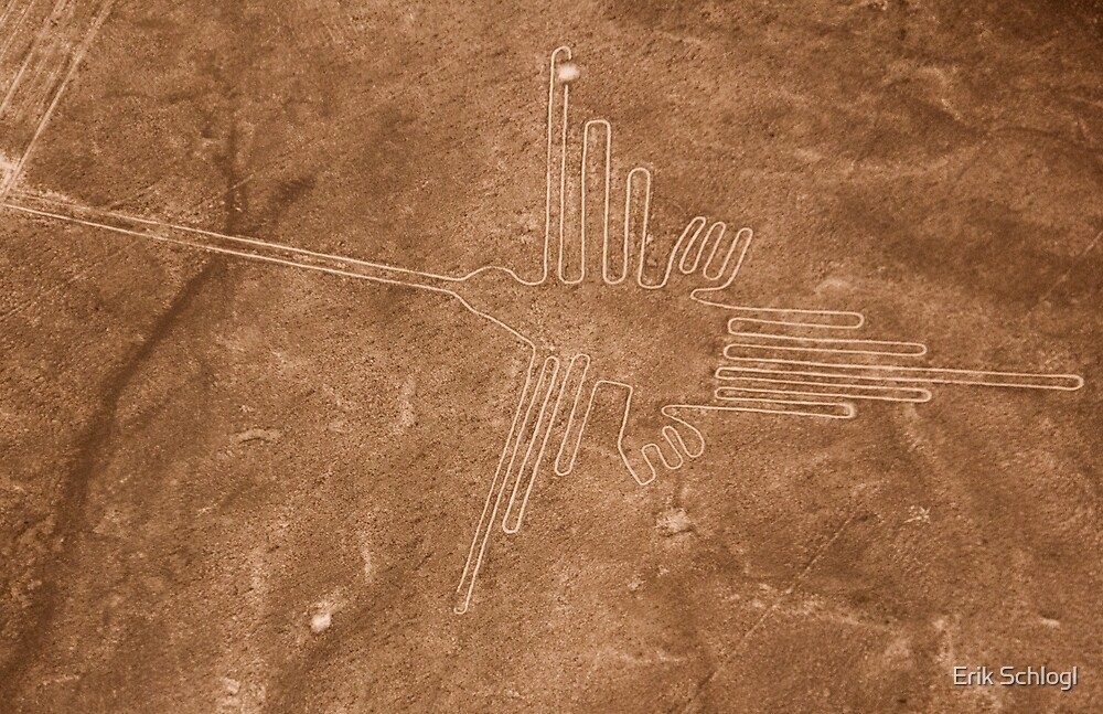 "Colibri (Hummingbird), Nazca Lines, Peru" by Erik Schlogl Redbubble