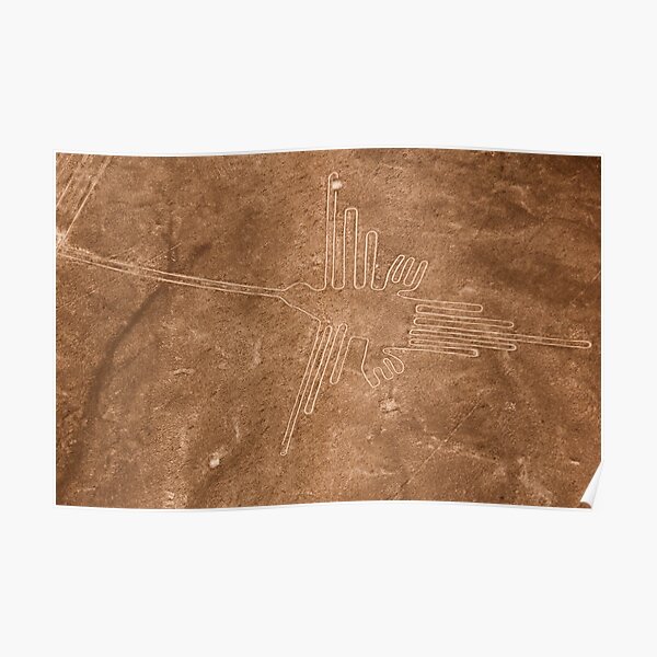 Colibri (Hummingbird), Nazca Lines, Peru Poster