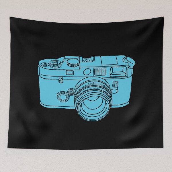 Item preview, Retro 35mm Film Camera - Rangefinder - Ice Blue designed and sold by MOREDANKMEMES.