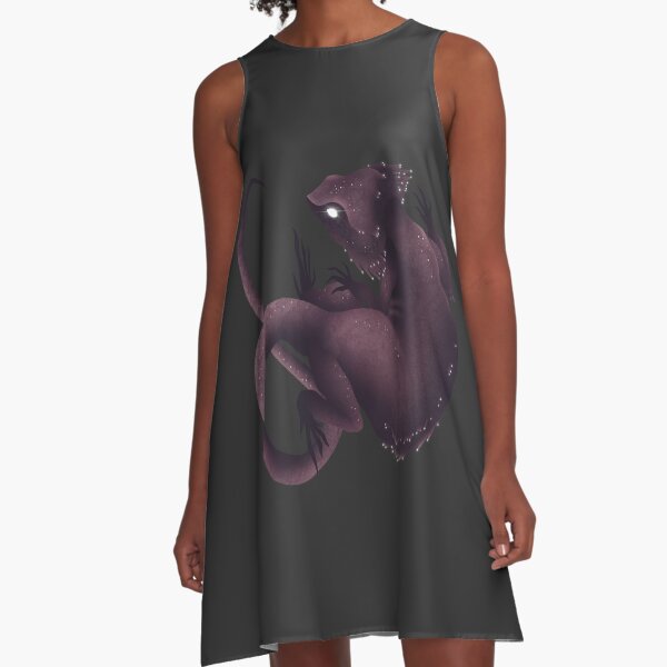 Glam bearded dragon A-Line Dress