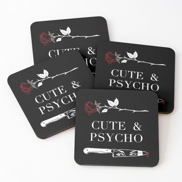 Item preview, Cute & Psycho (White) designed and sold by SoulArtLove.
