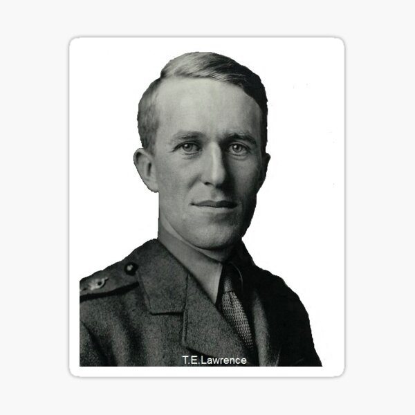 T.E.Lawrence (Lawrence of Arabia) in military uniform Sticker