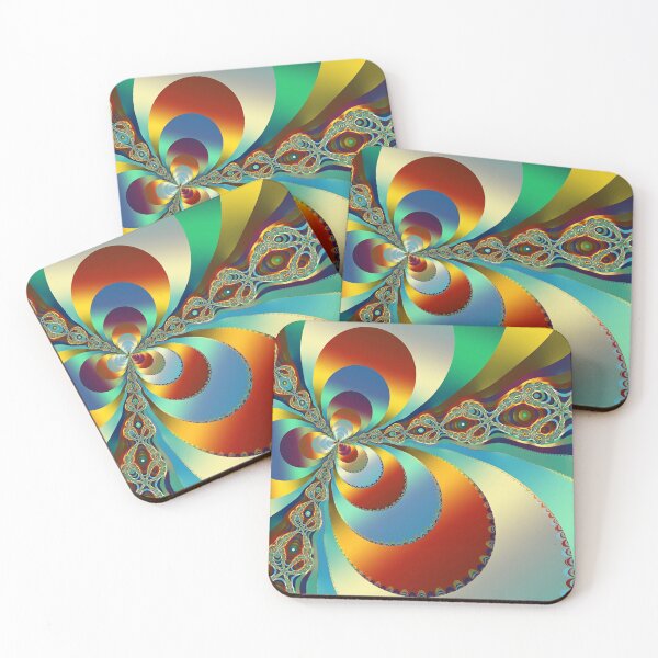 Item preview, Psychedelic Abstract Fractal Flower Pattern designed and sold by pinkal.