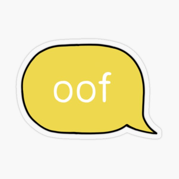 Yellow Oof Gifts Merchandise Redbubble - cute pastel yellow roblox logo